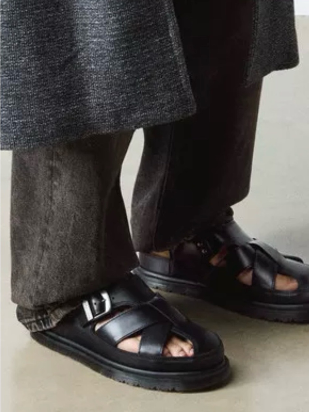 Dr. Martens Black Textured Archive Sandals - Picture 5 of 5